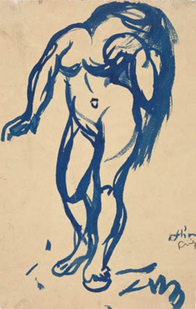 Standing Woman with Hair Down by Emile Othon Friesz
