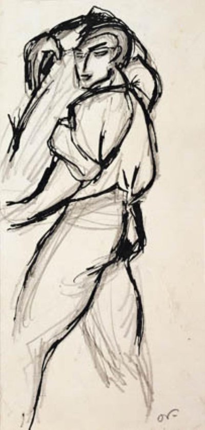 Study of a Man Carrying a Log by Emile Othon Friesz