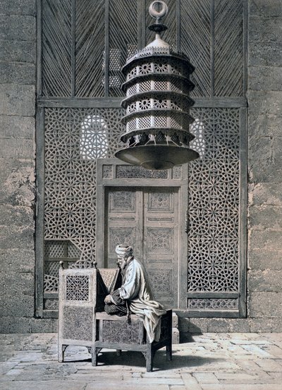 Tomb Door, Mosque of Sultan Barquq by Emile Prisse d