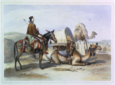 Kafila with a Camel Bearing a Hodesh, illustration from 