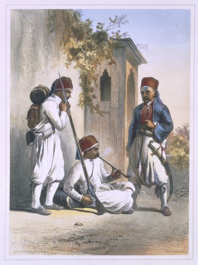 Nizamior, Regular Troops of the Turkish Army at Kanka, illustration from 
