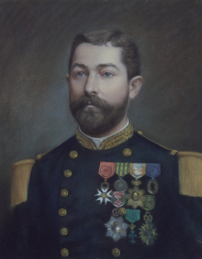 Portrait of Emile Commander Duboc, hero of the conquest of Tonkin by Emile Richard Haumont