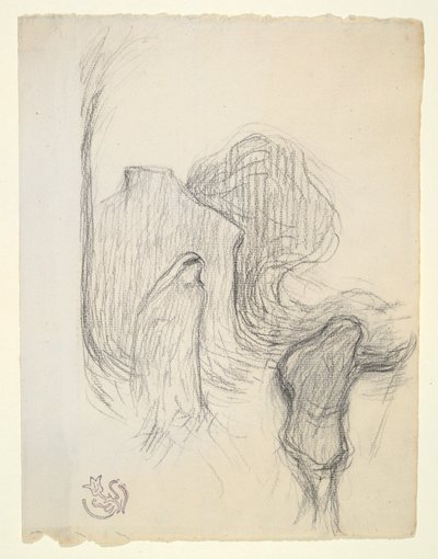 Study for Mystic Landscape at Meudon by Emile Schuffenecker