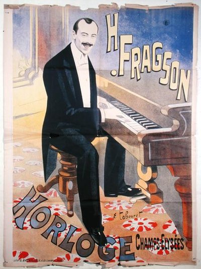 Poster advertising Harry Fragson in concert at l
