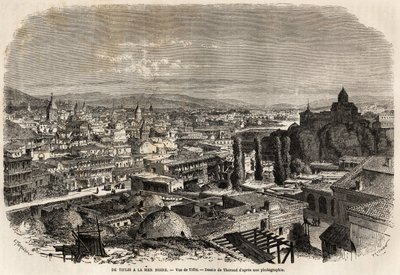 View of Tiflis (or Tbilisi) by Emile Theodore Therond
