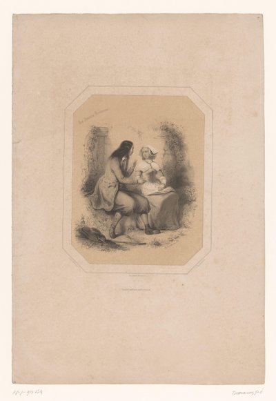 Two Breton Lovers by Émilien Desmaisons
