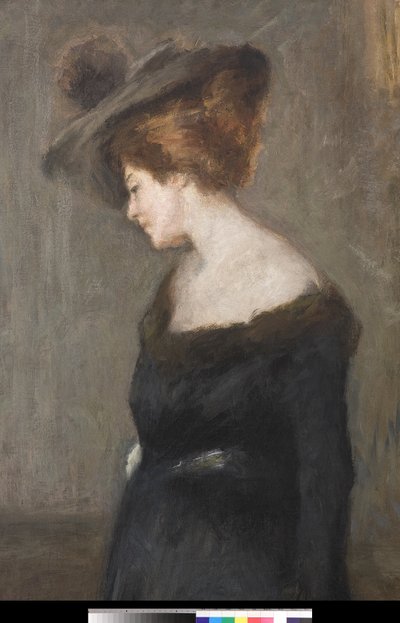 Portrait of a Lady (detail) by Emilio Gola