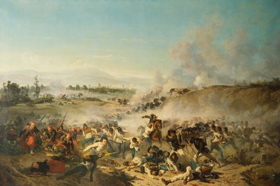 The Battle of Palestro fought in 1859 by Emilio Lapi