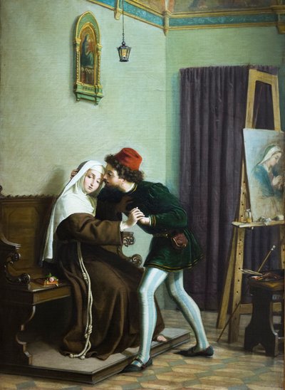 Filippo Lippi and Lucrezia Buti by Emilio Scherer