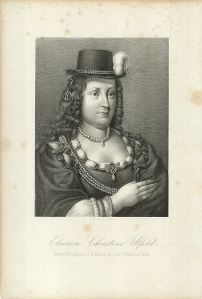 Leonora Christina, Countess Ulfeldt 1621-1698, 1867 by Emilius Ditlev Baerentzen
