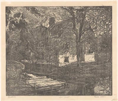 Farm by the Water by Emilius Wilhelmus Dehé (signed by artist)
