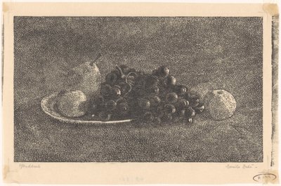 Bowl with Grapes and Other Fruits by Emilius Wilhelmus Dehé (signed by artist)