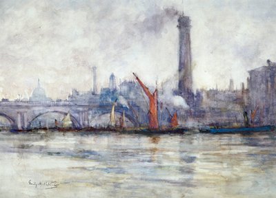Waterloo Bridge and St Paul
