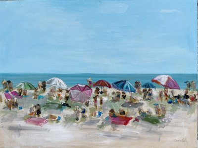 Colorful Beach Day by Emma Bell