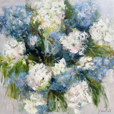 Fresh Blue Hydrangeas by Emma Bell