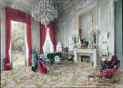 Drawing Room Interior at the Hotel Rainbeaux, Paris by Emma Roberts