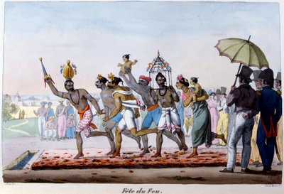 Festival of Fire, India, mid 19th century by Emmanuel Adolphe Midy