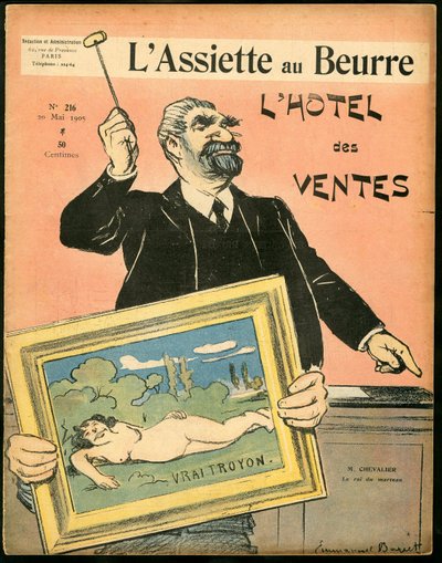 Cover of The Butter Plate, number 215, Satirical in Colours by Emmanuel Barcet