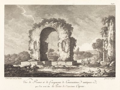 View of Ruins and Fragments of Ancient Construction...of Ancient Capua by Emmanuel Jean Nepomucène de Ghendt after Claude Louis Châtelet