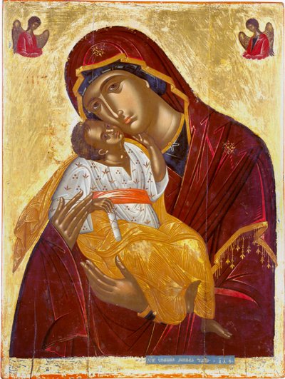 Our Lady of Tenderness, The Virgin Eleusa by Emmanuel Lambardos