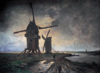 Mill on the Plain of Lille (1877) by Emmanuel Lansyer