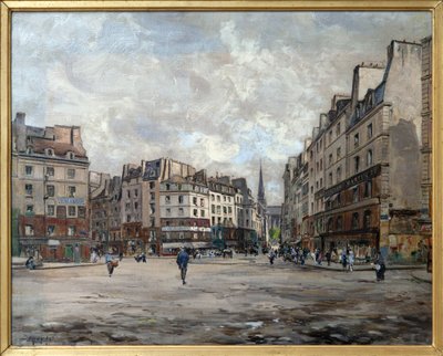 Place Maubert in 1888 by Emmanuel Lansyer