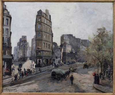 Rue de la Lune, Beauregard and de Clery, views of Boulevard Saint Denis in Paris by Emmanuel Lansyer