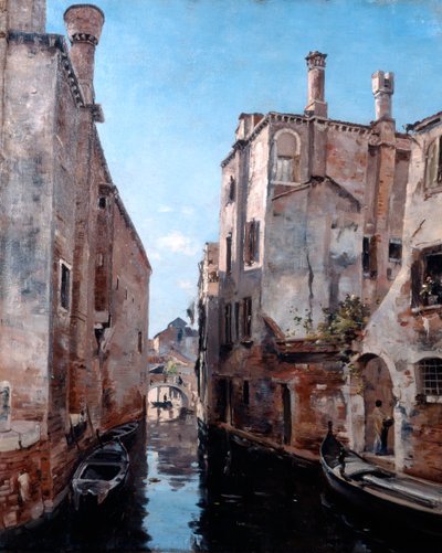 Surroundings of the Church San Sebastian, Venice, 1892 by Emmanuel Lansyer
