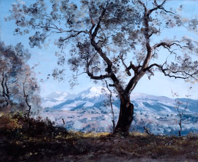 The Area around Menton, close to Roquebrune by Emmanuel Lansyer