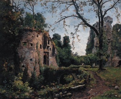 The Bastion des Ormes, Interior of the Château de Clisson by Emmanuel Lansyer