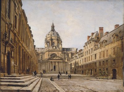 The Courtyard of the Old Sorbonne by Emmanuel Lansyer