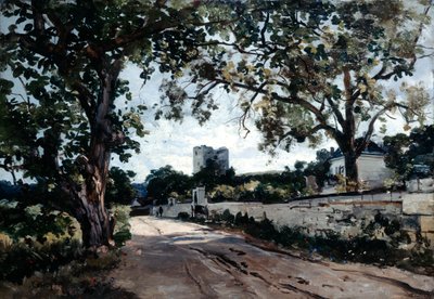The Way to Mauvieres in the Evening by Emmanuel Lansyer