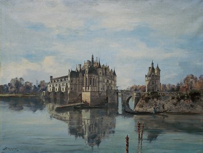 The Castle of Chenonceau (August 1891) by Emmanuel Lansyer