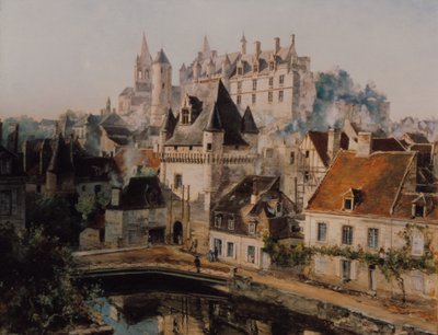 The Castle of Loches and the Porte des Cordeliers, View Taken from the Spinning Mill by Emmanuel Lansyer