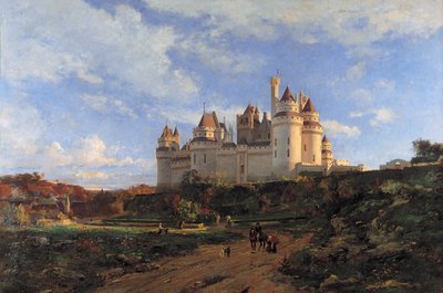 The Castle of Pierrefonds (Around 1868) by Emmanuel Lansyer