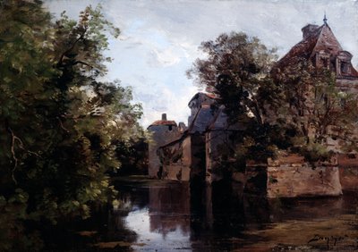 View of a Chateau Built Under Louis XIII, Saint Loup, 1882 by Emmanuel Lansyer