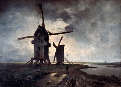 Windmills of the Surrounding Landscape of Lille by Emmanuel Lansyer