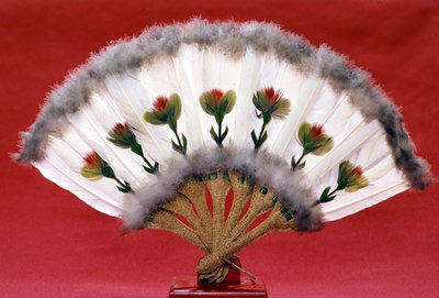 Bird feather fan, late period of Manchou (19th century) by Empress Cixi Manchu Chinese