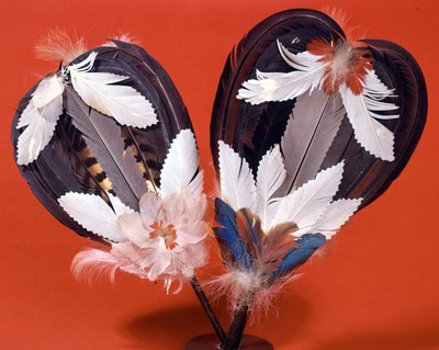 Bird feather fan, period of Manchou (19th century) by Empress Cixi Manchu Chinese