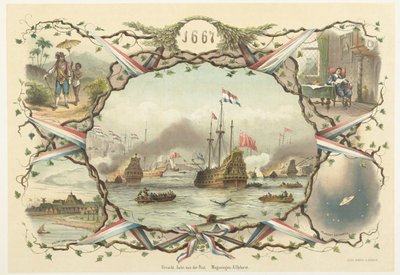 The Journey to Chatham and the Capture of the Royal Charles, 1667 by Emrik and Binger