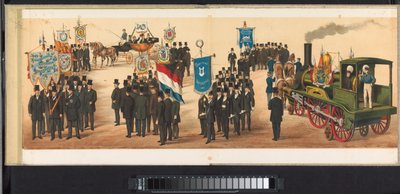 Parade in Haarlem, 1872 (plate 11) (series title on object: Parade Held in Haarlem, April 1, 1872) by Emrik and Binger