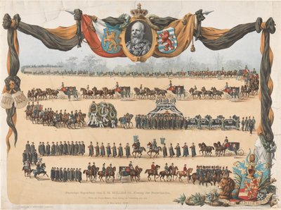 Solemn Funeral of H.M. William III, King of the Netherlands, December 4, 1890 by Emrik and Binger