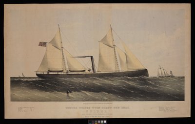 United States Twin Screw Gun Boat. Spirea. Built by Saml H Pouk Fairhaven Conn. 1864 by Endicott Endicott