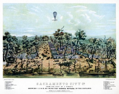 Sacramento, California, 1849 by Endicott and Co.