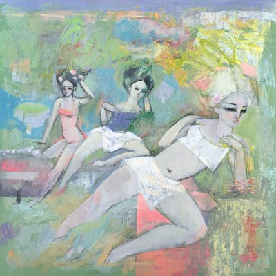 Bathers by Endre Roder