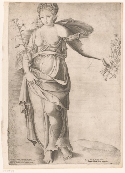 Flora or Proserpina by Enea Vico (attributed to)