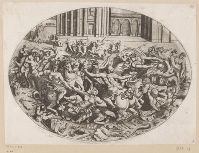 Battle of the Amazons by Enea Vico