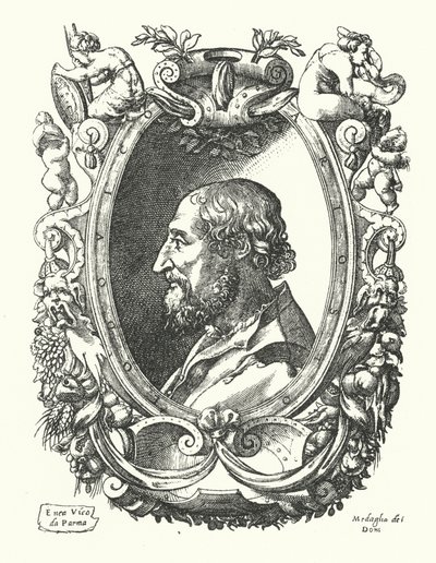 Ludovico Ariosto, Italian Renaissance poet by Enea Vico
