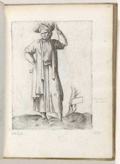 Spanish Farmer circa 1550 by Enea Vico