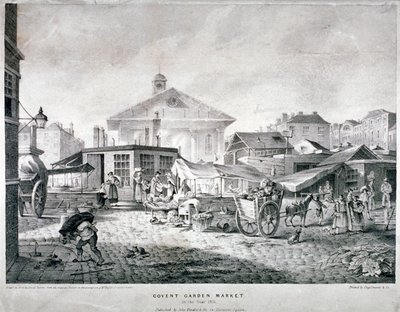 Covent Garden Market, Westminster, London, 1815 by Engelmann and Company